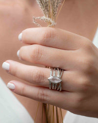 Rose Quartz Ring * Silver Plated Ring * Statement Ring * Gemstone Ring * Pink * Bridal Ring * Wedding Ring * Organic Ring * Natural * BJR220
