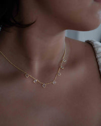 Labradorite, Moonstone or Clear Quartz Necklace * Gold Plated * Handmade * Minimalist * Layered * Gemstone *Birthstone *Gift for Her* BJN167