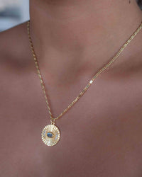 Half Moon CZ and Labradorite, Moonstone or Copper Turquoise Necklace  *Gold Plated 18k *Handmade * Bohemian * Layered *Modern * BJN146