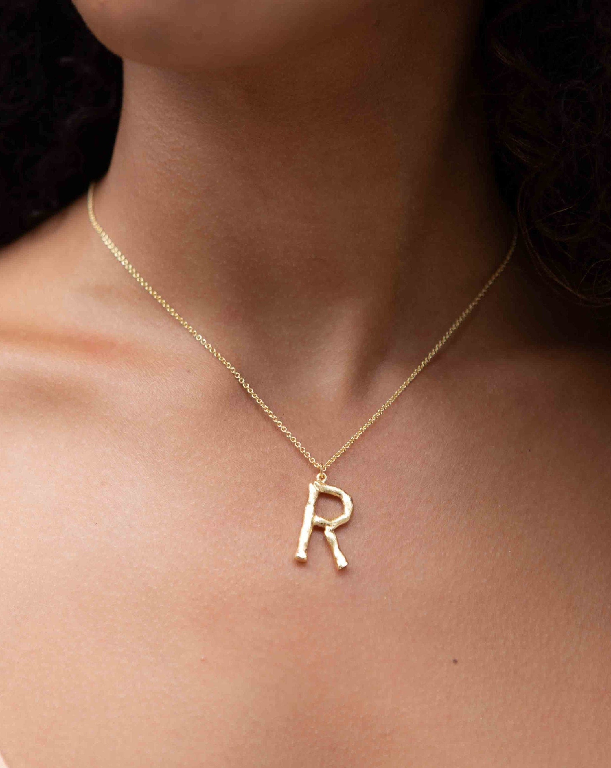 White Initial Necklace - Jordan Road