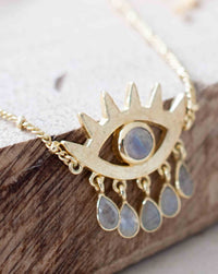 Evil Eye Bracelet * Boho Bracelet * Turquoise, Labradorite, Moonstone * Gemstone * Modern * Layered * BJB