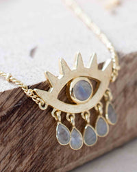 Evil Eye Bracelet * Boho Bracelet * Turquoise, Labradorite, Moonstone * Gemstone * Modern * Layered * BJB