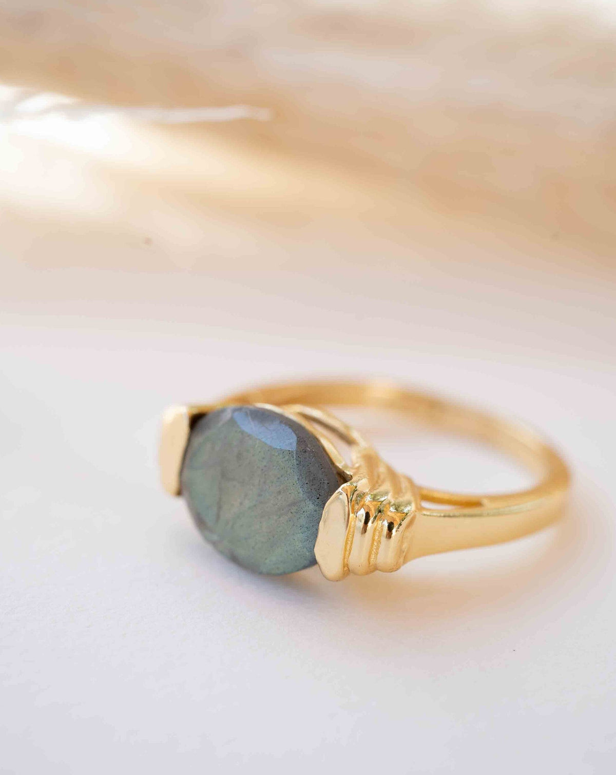 Labradorite Ring * Gold Plated Ring * Statement Ring *Gemstone Ring * Labradorite * Delicate Ring * Modern * BJR275