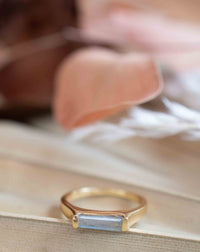 Labradorite Ring * Gold Plated 18k*Gold * Statement* Gemstone *Stackable*Natural* Handmade *Gift For Her * BJR280