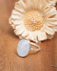 Moonstone Sterling Silver Ring * Statement Ring * Gemstone Ring * Rainbow Moonstone * Silver Ring * BJR242