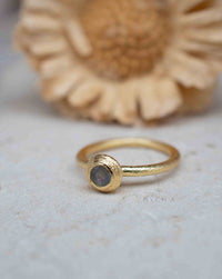 Rainbow Labradorite Ring * Gold Ring * Gemstone * Gold Plated * Statement *Bridal *Wedding * Natural * Thin *Handmade BJR322
